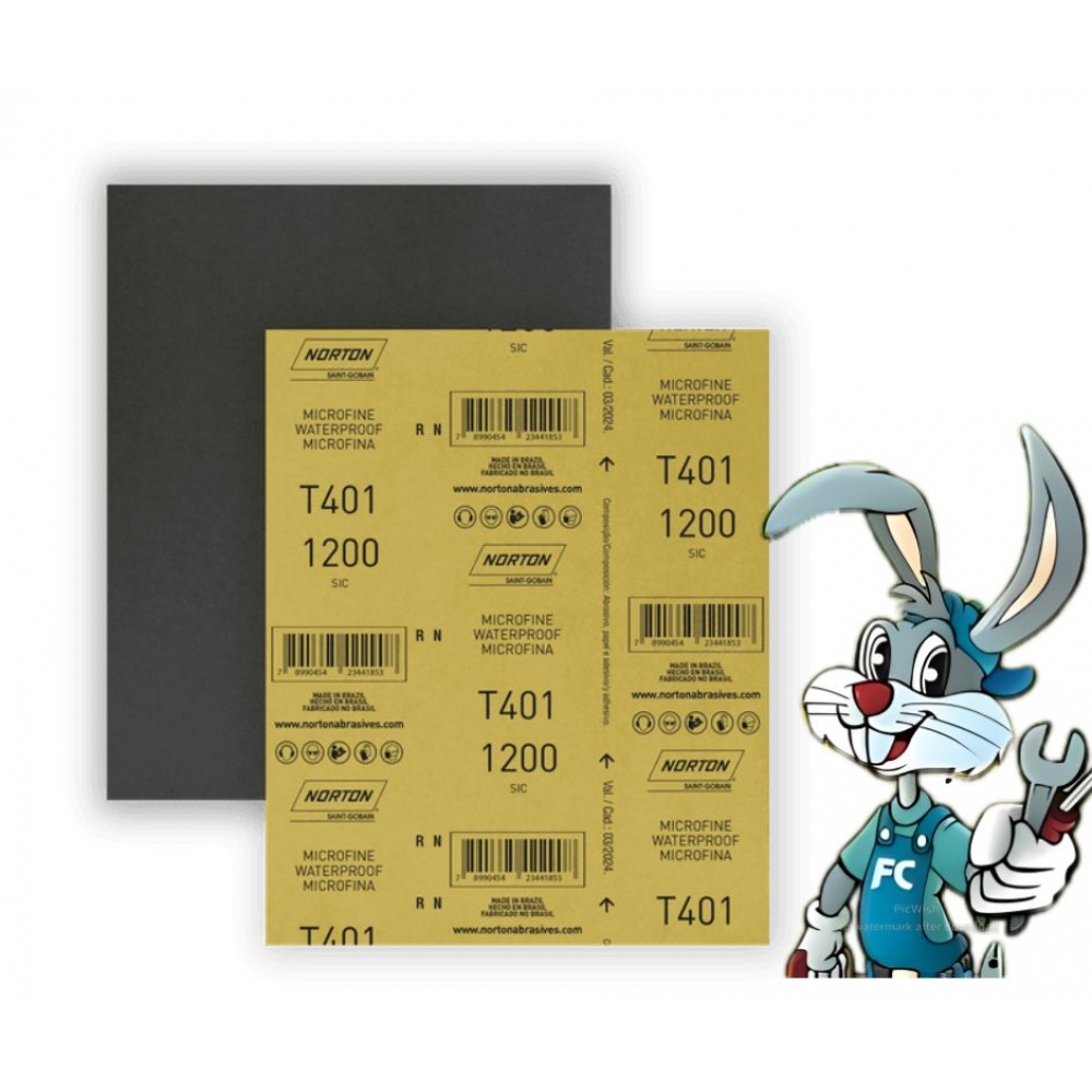 Folha Lixa Dágua - N 1200 cód 17634 - LIXA NORTON
