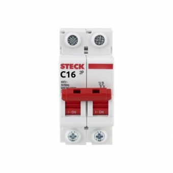 Disjuntor Bipolar STECK C16A - Cód 313
