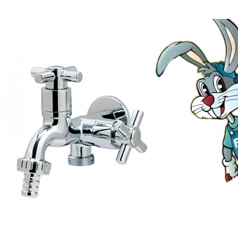 Torneira Máquina de Lavar  ABS - 1/4 Volta - cód: 1253431 cód - 8205