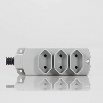 Tomada em Barra Multipla 2P+T 250V 20A/10A - Cód 29570