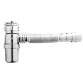 Sifão Copo Sanfonado Cromado - cód 3663 - CROMADO