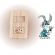 1 Interruptor + 1 Tomada 2p 10A 250V - cód 33924 - PLUZIE