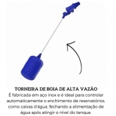 Torneira  De Boia Alta Vazão Para Caixa D´água  - Cód 21668 - ALTA VAZÃO