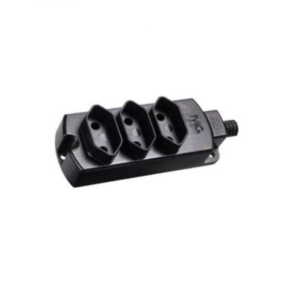 Tomada em Barra Multipla 2P+T 250V 20A/10A - Cód 29261 - MARGIRIUS