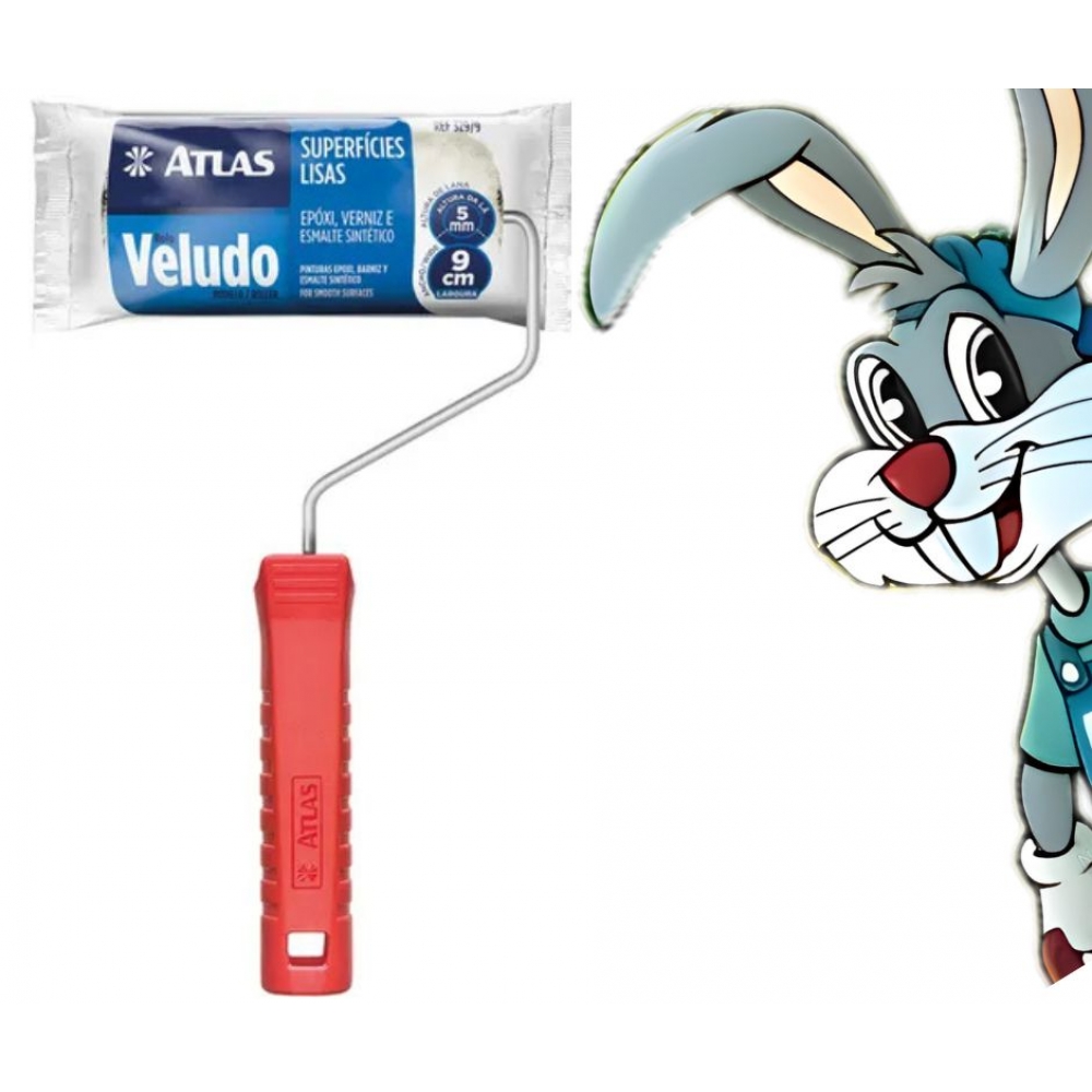 Rolo Veludo 9cm - cód 1053 - ATLAS