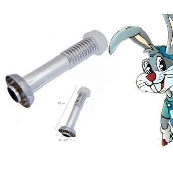 Conjuntos de Ligação para Bacia Sanitária 25cm - Prata com Canopla de Parede e Espude -  cód 5610