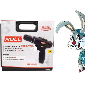 Parafusadeira a Bateria 12v 3/8 NOLL - cód 32638