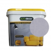 Cimento Queimado Parede Eurodecor - 5kg Premium Plus - CINZA MÉDIO