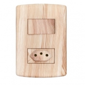 1 Interruptor 1 Tecla Simples 10A 250V + Tomada 20A 250V - ANGELIM