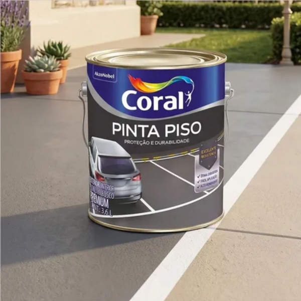 Tinta Piso Premium Internas e Externas 3,6L Coral - CINZA ESCURO
