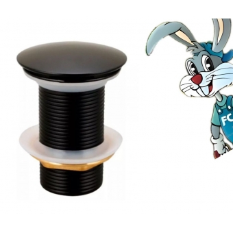 Valvula lavatorio de Click - Black 7/8 S/ladrão Metal cód 1603501 - cód 32325