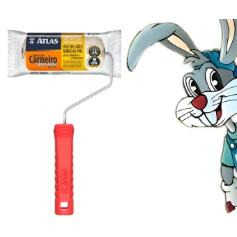 Rolo La Mista Carneiro + Polyester 9cm - cód 21667