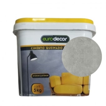 Cimento Queimado Parede Eurodecor - 5kg Premium Plus