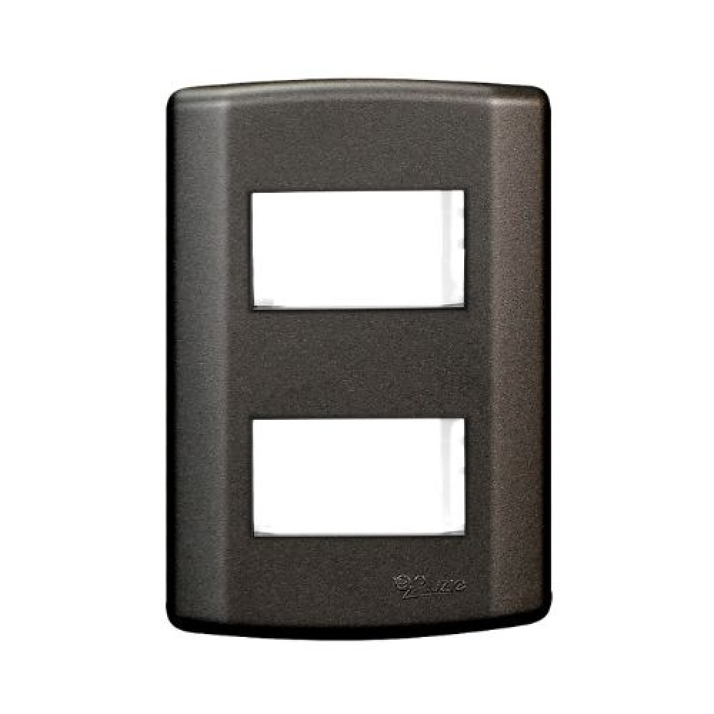 Placa Grafite 4x2 P/2 Modulos C/Suporte - Escolha os kits - PLUZIE