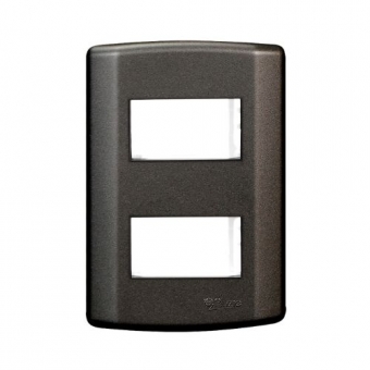 Placa Grafite 4x2 P/2 Modulos C/Suporte - Escolha os kits