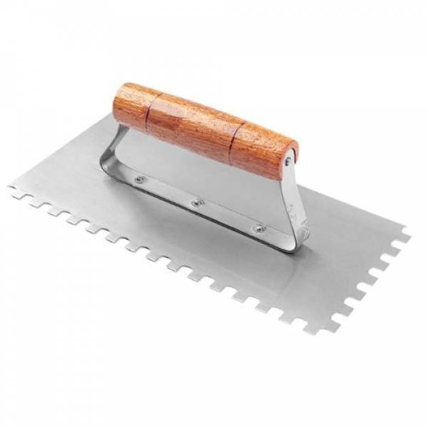 Desempenadeira de Aço Dentada 12X25cm - Minasul - MINASUL