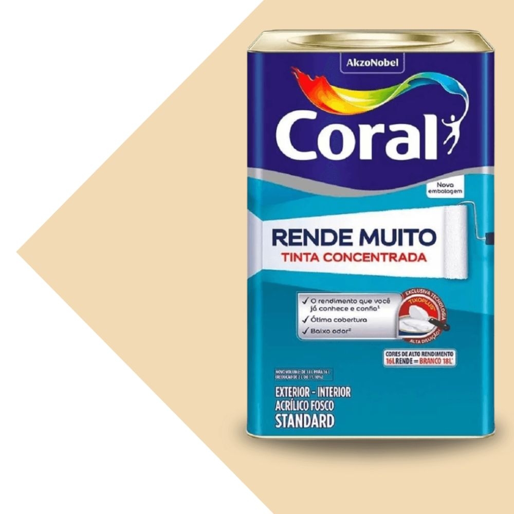 Tinta Coral Rende Muito 16L - Tinta concentrada - MARFIM