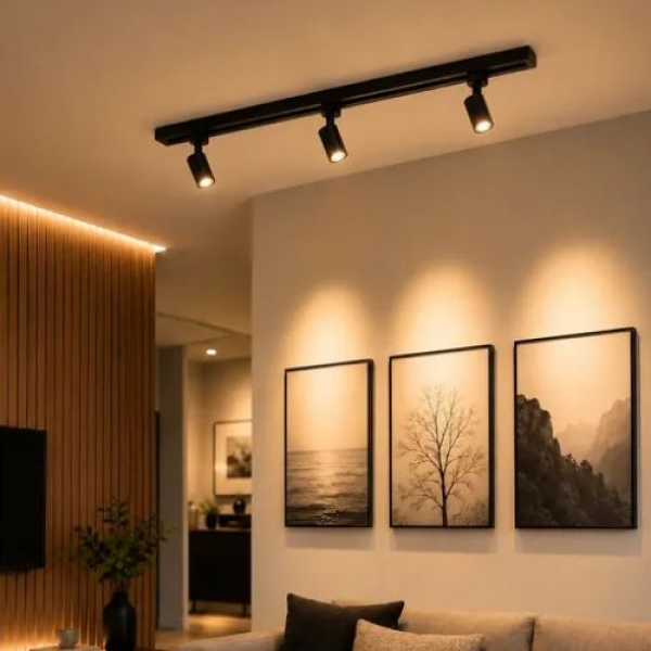 Spot Led Para Trilho 7w - 3000k - Cód 25529 - PRETO - 3000K
