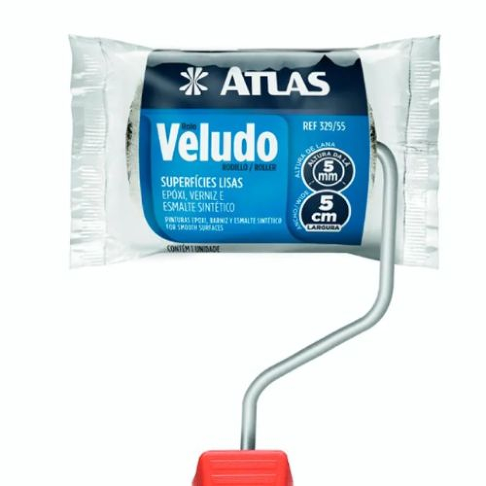 Rolo Veludo 5cm - Atlas - ATLAS