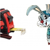 Trena Curta 5M X 25MM com 3 Pontos De Fixação e Gancho Com Ponta Magnética - cód 16035 - MTX