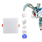 Painel Borda Infinita 2 Em 1 Quadrado 30W - cód 31754 - SAIME