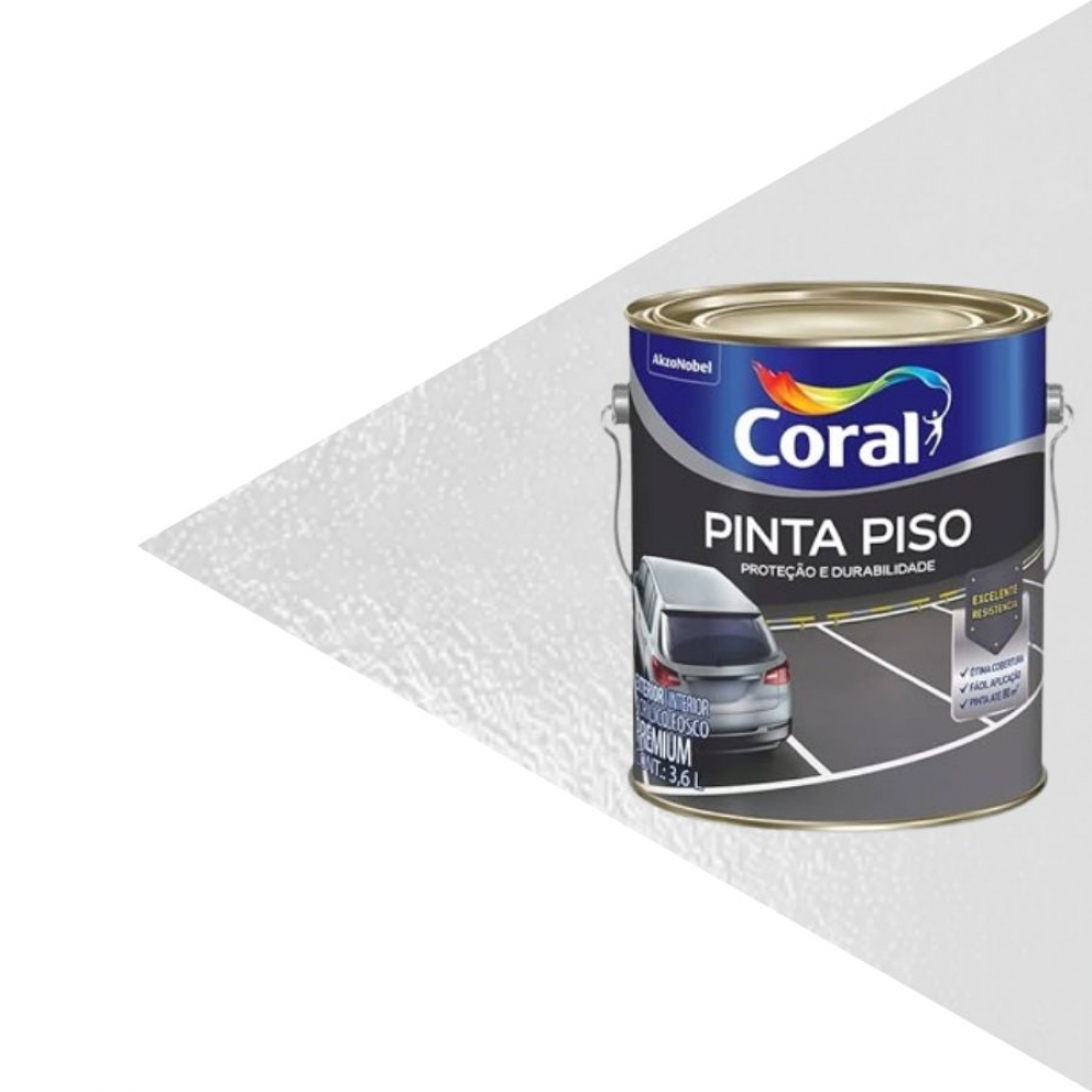Tinta Piso Premium Internas e Externas 3,6L Coral - BRANCO