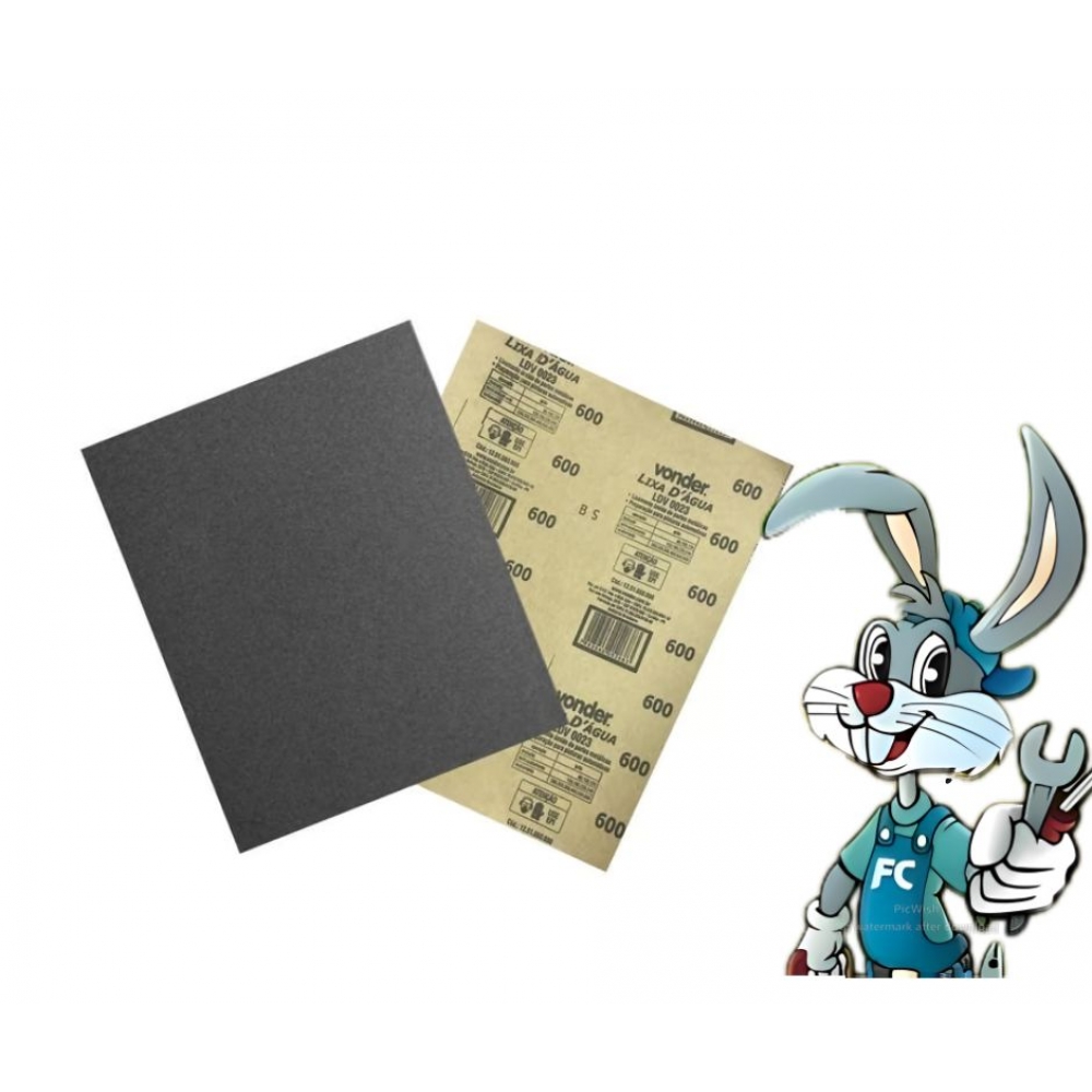 Folha Lixa Dágua - N 600 cód 1843 - LIXA VONDER