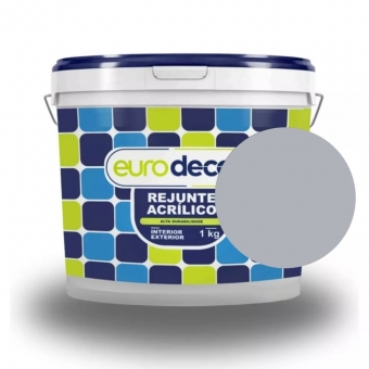 Rejunte Acrílico Interior e Exterior Alta Durabilidae 1kg - Eurodecor
