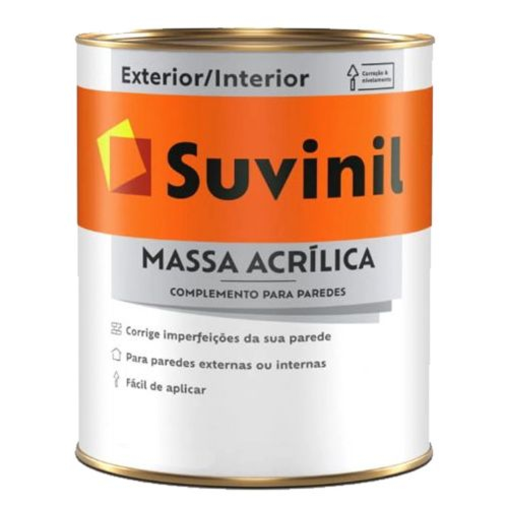 Massa Acrílica Suvinil 1,5kg Interior e Exterior