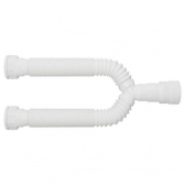 Sifão Sanfonado Duplo Universal Branco - Cód 3424 - 2 SAÍDAS