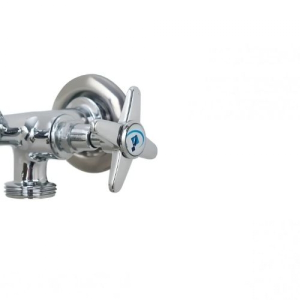 Torneira Máquina de Lavar Metal 2 Saídas C-20 - Cód 7856 - LINHA METAL FIT