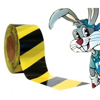 Fita Zebrada sem Adesivo 1 Rolo 70mm x 200m - cód 21537