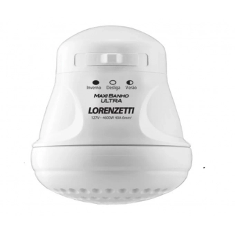 Chuveiro Ducha Elétrica Maxi Banho 3T Com Cano - 220V 5500W - Lorenzeti cód 4515