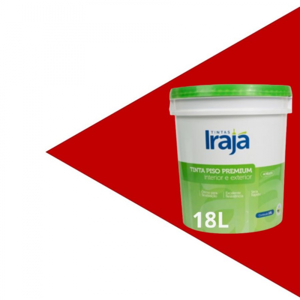 Irapiso Tinta para Piso Premium 18L - Irajá - VERMELHO SEGURANÇA