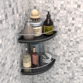 Porta Shampoo Cantoneira Duplo em Arame - STOLF 27cm x 20cm x 29,5 cm