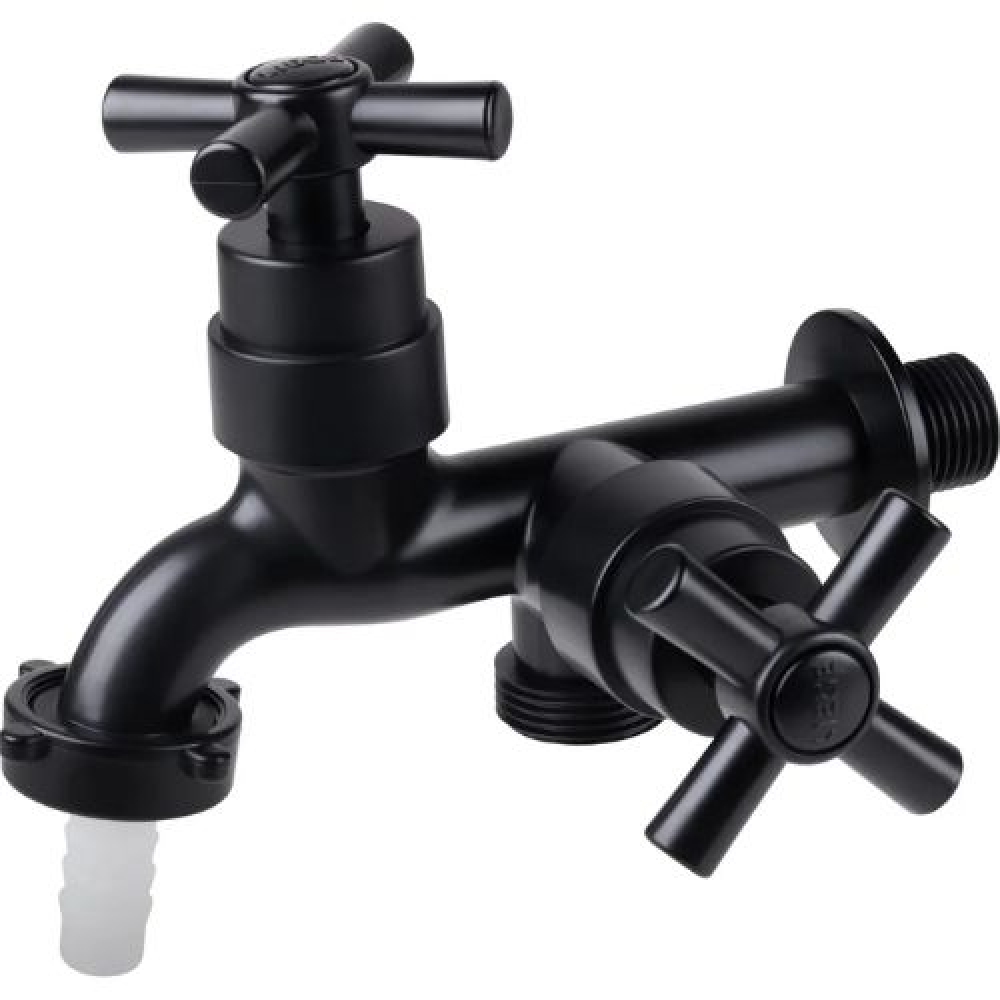 Torneira Máquina de Lavar ABS Black - 1/4 Volta - Cód:34797 - LINHA SINK