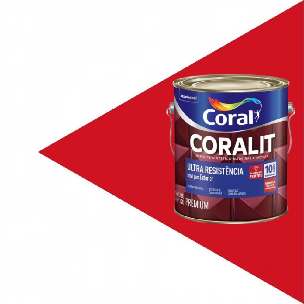 Esmalte Sintético Ultra Resistência Coral 3.6L - VERMELHO