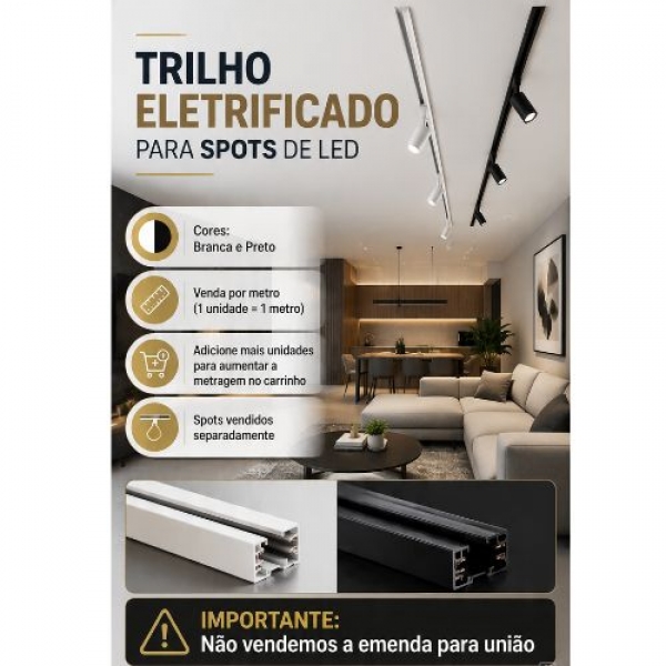 Trilho para Spots Led - Eletrificado