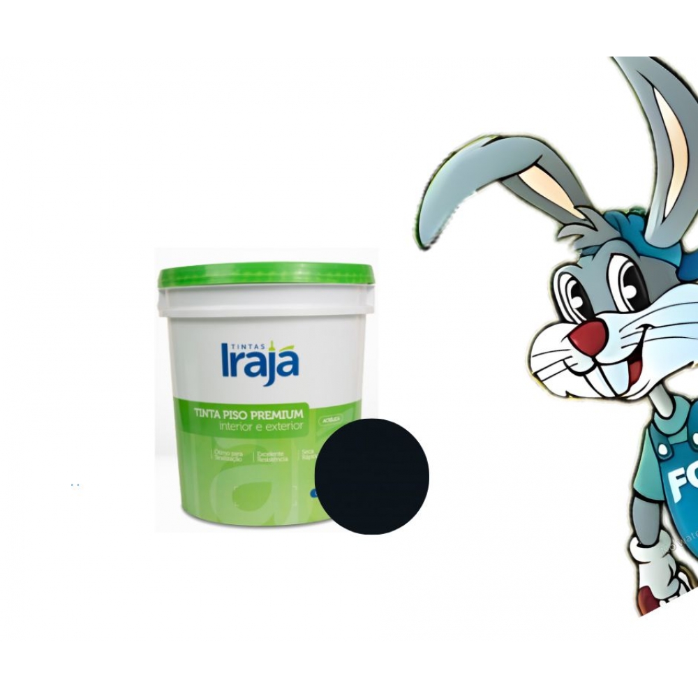 Irapiso Tinta para Piso Premium 3,6L - Irajá - PRETO
