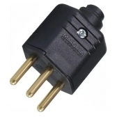 Plug Macho 2P + T 10A 250V - Cód 5818 - MARGIRIUS