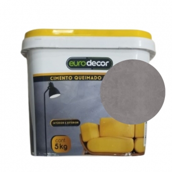 Cimento Queimado Parede Eurodecor - 5kg Premium Plus