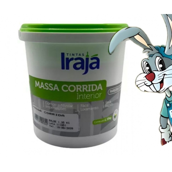 Massa Corrida Irajá 1.35 Kg PVA Interior - cód 28492 - IRAJÁ