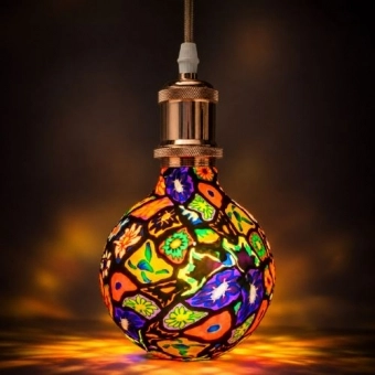 Lâmpada Noite Florida - 4W E27 G128 Iluminação Elegante e Aconchegante