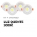 Kit 4 Spots Led Embutir Redondo 5w - 3000k - cód 31371 - LUZ QUENTE