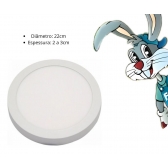 Painel Sobrepor Redondo 18W - cód 25372 - Galaxy Led
