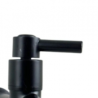 Torneira Abs Preta Tanque Jardim Lavanderia Máquina 1/2 3/4 - cód 32326