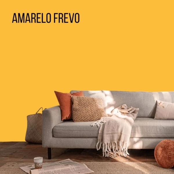 Tinta Acrílica Coral Coralar 3,6L – Economia com Qualidade - AMARELO FREVO