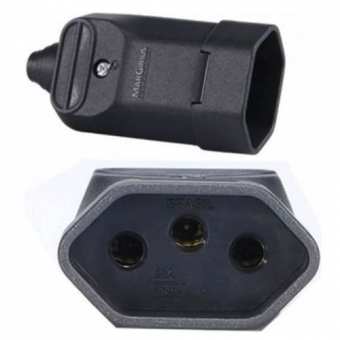 Plug Femea 2P+T 20A - Cód 13515