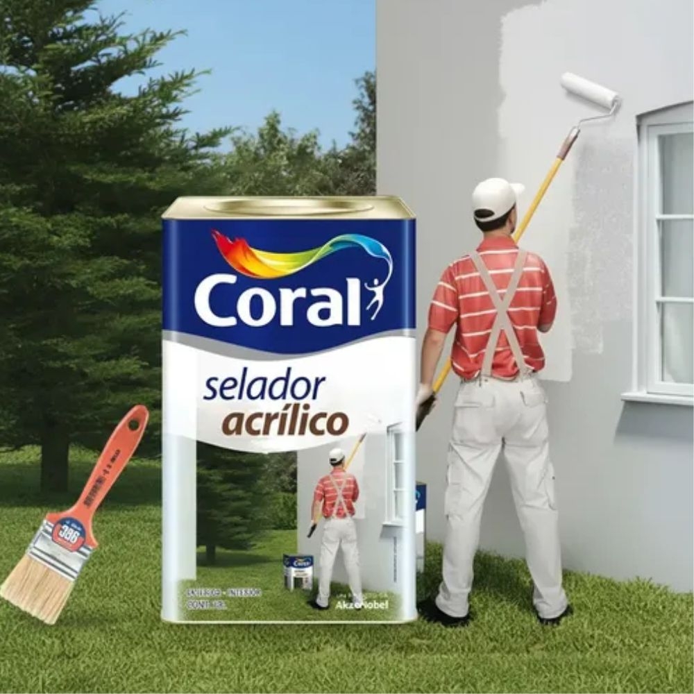 Selador Acrílico Coral Branco 18L - CORAL