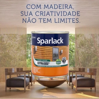 Verniz Sparlack Extra Maritímo Natural Incolor Acetinado 3,6L - Base Água